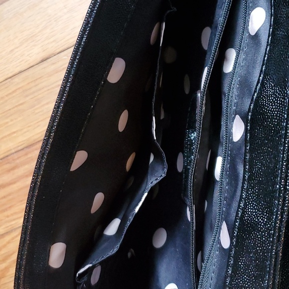 Anne klein large black shoulder crossbody bag chain‎ handle nwot - Picture 9 of 10